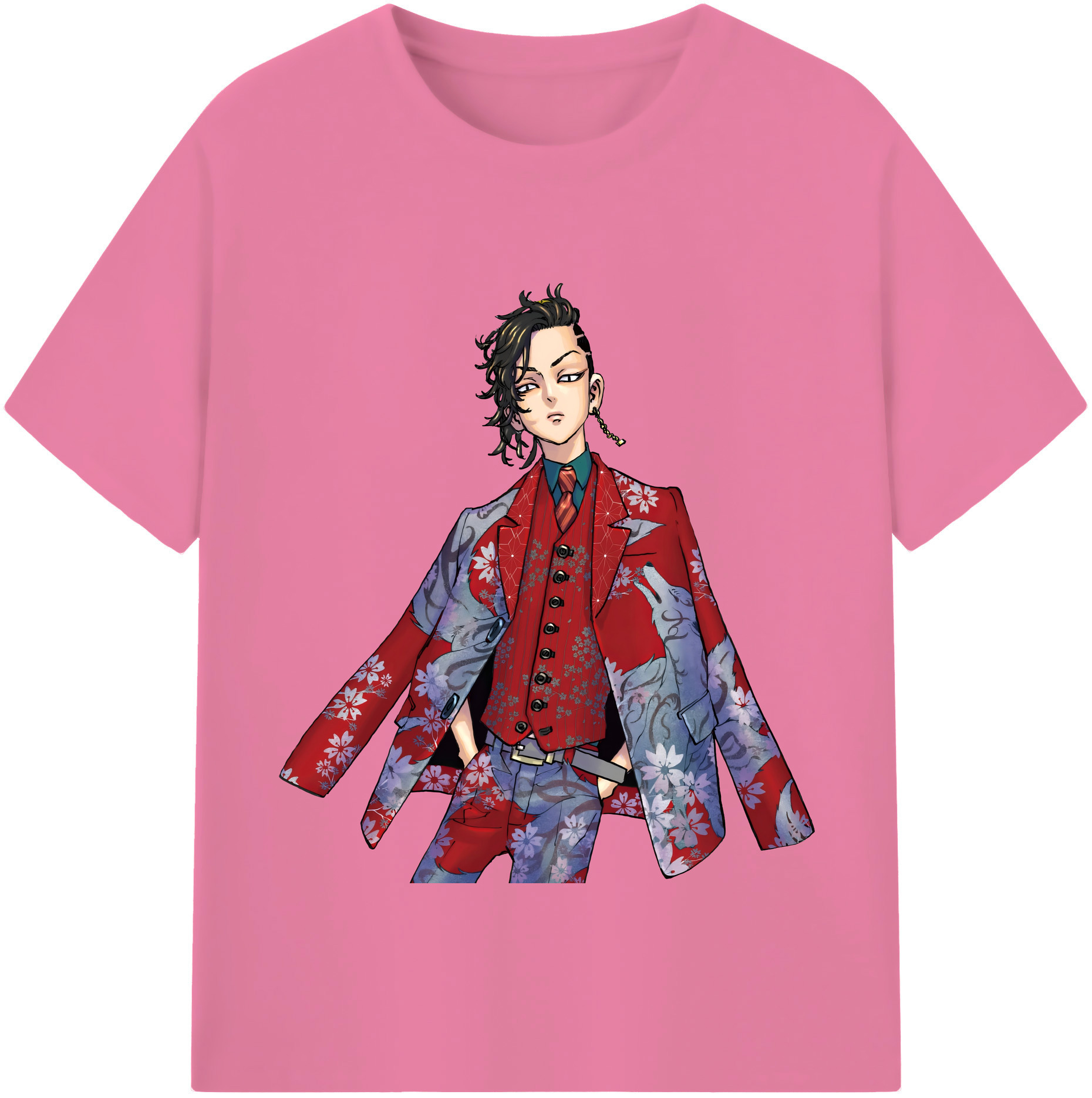 （画像用） 東京リベンジャーズ Tokyo Revengers 綿100％半袖Tシャツ（フロントプリント）